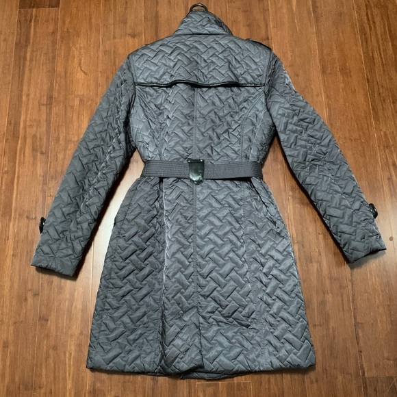 Cole Haan Quilted Long Coat - Picture 2 of 12